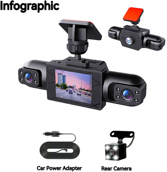 🚘LAST DAY 49％ OFF - Full View Car Dashcam System (Buy More Save More)🔥